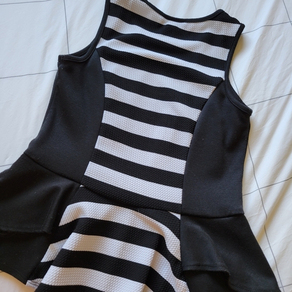 iZ Byer Striped Peplum Top - Picture 3 of 4